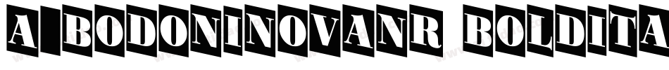 a_BodoniNovaNr BoldItalic字体转换